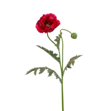Emerald kunstig snitblomst valmue rød 100 cm 
