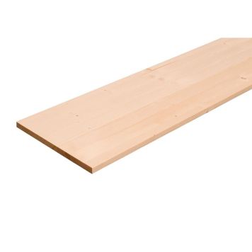 Limtræshylde gran 1200 x 500 x 18 mm