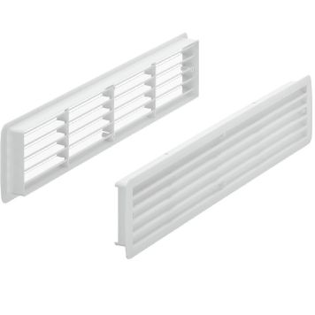 Stabilit ventilationsgitter hvid 457x92 mm