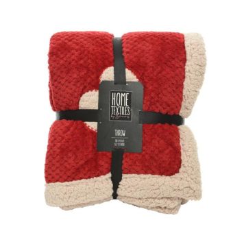 Decoris tæppe rød polyester 150x130 cm