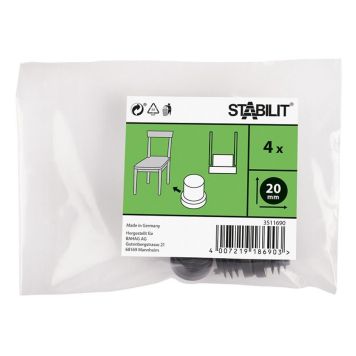 Stabilit dupsko t/hule ben Ø20 mm 4 stk.