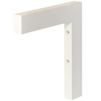 Duri hyldeknægt Konsol Viktor hvid 145x20x160 mm