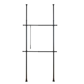 Wenko teleskopsystem t/garderobe Herkules Basic sort