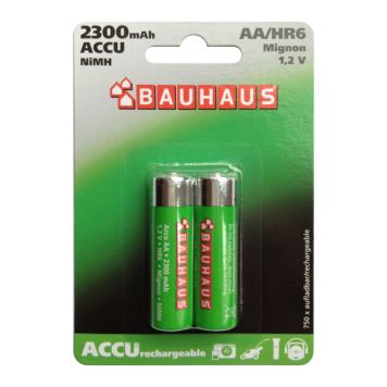 Batteri AA/HR6 2300 mAh 1,2V genopladelig 2 stk