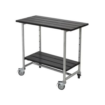 Plus grill-/plantebord Urban sort med 1 hylde