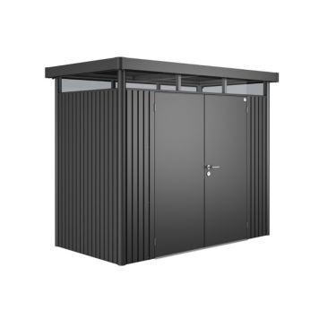 Biohort redskabsrum HighLine str. H1 mørkegrå dobbeltdør