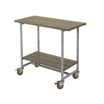 Plus grill-/plantebord Urban gråbrun med 1 hylde