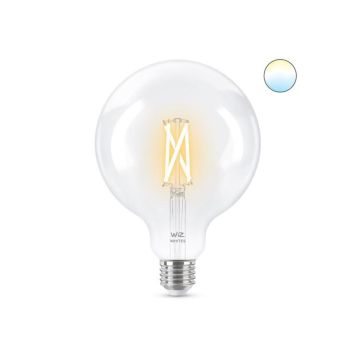 Wiz LED-globepære Whites klar G125 E27 6,7 W