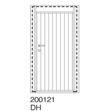 Flexanex enkelt dør isoleret højre