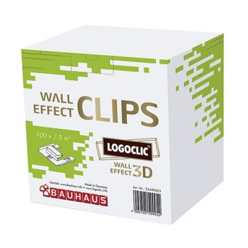 Logoclic monteringsbeslag Wall Effect 3D 100 stk.