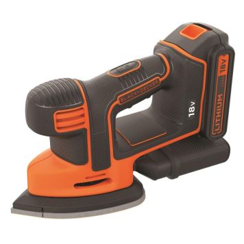 Black & Decker akku slibemus BDCDS18-QW 18V inkl. batteri og lader 