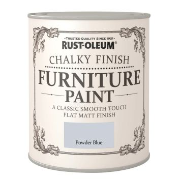 Rust-Oleum møbelmaling Chalky Finish Powder Blue 750 ml