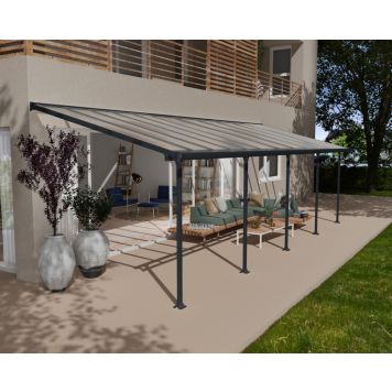 Palram Canopia terrasseoverdækning Feria antracitgrå 26,9 m²