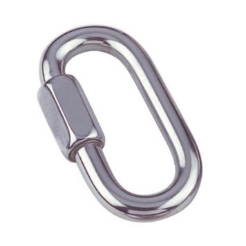 Marinetech kædeled m. lås rustfri stål 4mm