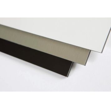 Rias sandwichplade alu PE børstet stål 748x1000x3 mm