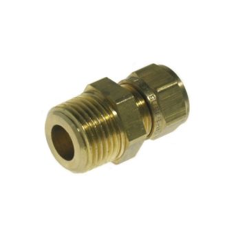 Kompressionsnippel med rørgevind 22 mm 1"
