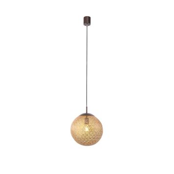 Paul Neuhaus pendel lampe Greta rust/guld Ø30 cm E27