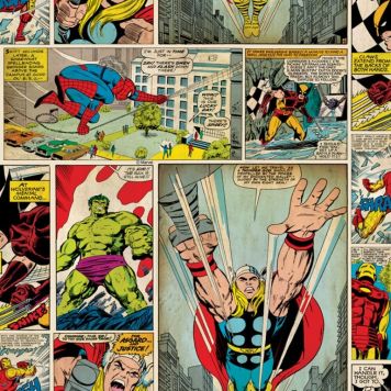 Tapet Marvel comic strip - Marvel