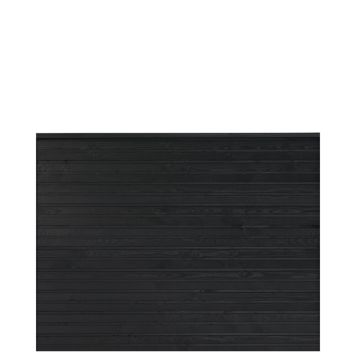 Plus profilhegn Plank sort 174x129 cm inkl. topafslutning