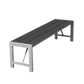 Hortus bænk H-model antracit 118 cm 