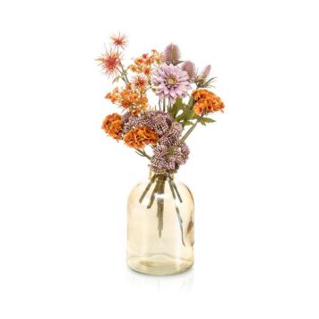 Emerald Gaveæske med blomster i orange 31 cm