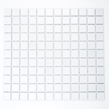 Mosaik B 140 mat hvid keramik 33x30,2 cm