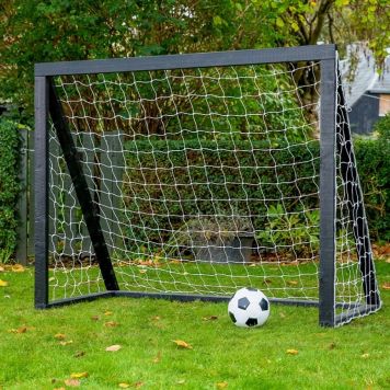 Homegoal fodboldmål Pro Junior sort træ 175x140 cm