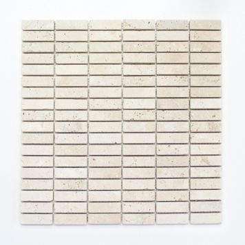 Mosaik Chiaro aflang natursten beige 30,5 x 30,5 cm 