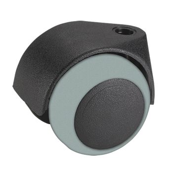 STABILIT DOBBELTHJUL 50 MM 30 kg SORT MED BLØD SLIDBANE