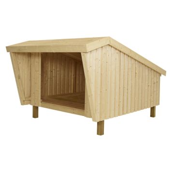 Plus shelter ubeh. træ 225x291x170/107 cm