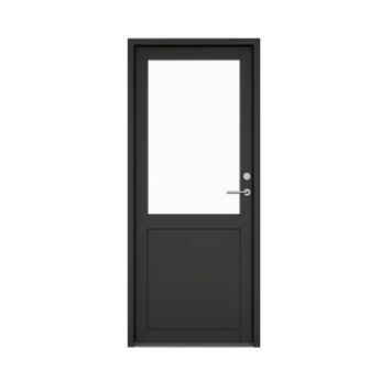 KLAR facadedør m/vindue venstre udadgående sort 950x2120 mm