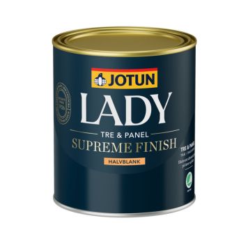 Jotun Lady Supreme Finish Halvblank oliemaling hvid 0,68 L