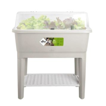 Elho minivæksthus Noa plast grå 80x94x39 cm