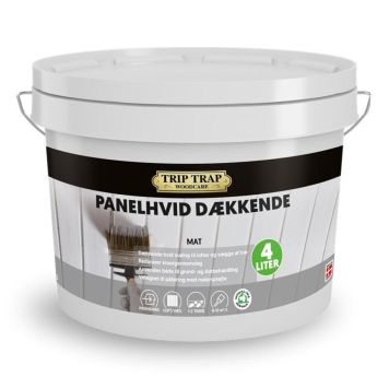 Trip Trap maling Panelhvid dækkende 4 L