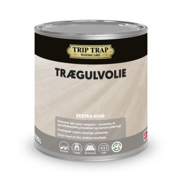 Trip Trap trægulvolie ekstra hvid 0,75 L