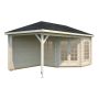 Palmako pavillon Melanie ubehandlet 7+8,1 m²