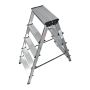 Krause trappestige dobbelt 2 x 5 trin aluminium