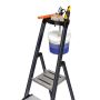 Krause trappestige 8 trin aluminium m/bakke prof