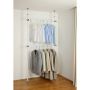 Wenko teleskopsystem t/garderobe Herkules Basic hvid