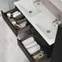 Camden badmøbelsæt Integrated dobbelt sort 120 cm