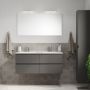 Camden badmøbelsæt Integrated dobbelt grå 120 cm