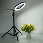 Selfie-gulvlampe ring LED 200 cm inkl. tripod-stativ