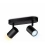 Wiz LED-spotlampe Imageo 2xGU10 2x4,9 W sort