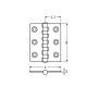 Marinetech hængsel rustfri stål 40x60mm