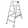 Krause trappestige dobbelt 2 x 5 trin aluminium
