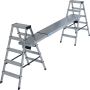 Krause trappestige dobbelt 2 x 5 trin aluminium