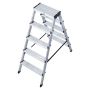 Krause trappestige dobbelt 2 x 5 trin aluminium