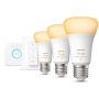 Philips Hue White Ambiance startsæt 3 x E27 8 W inkl. Hue Bridge