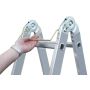 Krause ledstige universal 4 x 4 trin aluminium