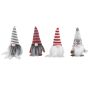 Julefigur nisse stof H15 cm ass. farver